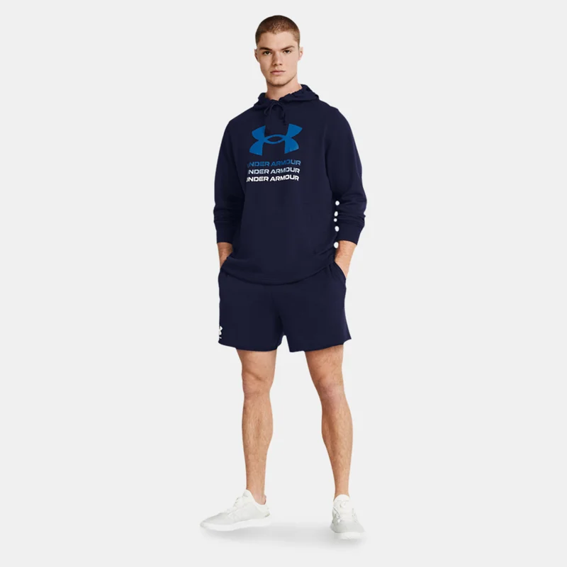 UNDER ARMOUR Blue Men's Rival Terry Shorts for Men | Best Price UAE